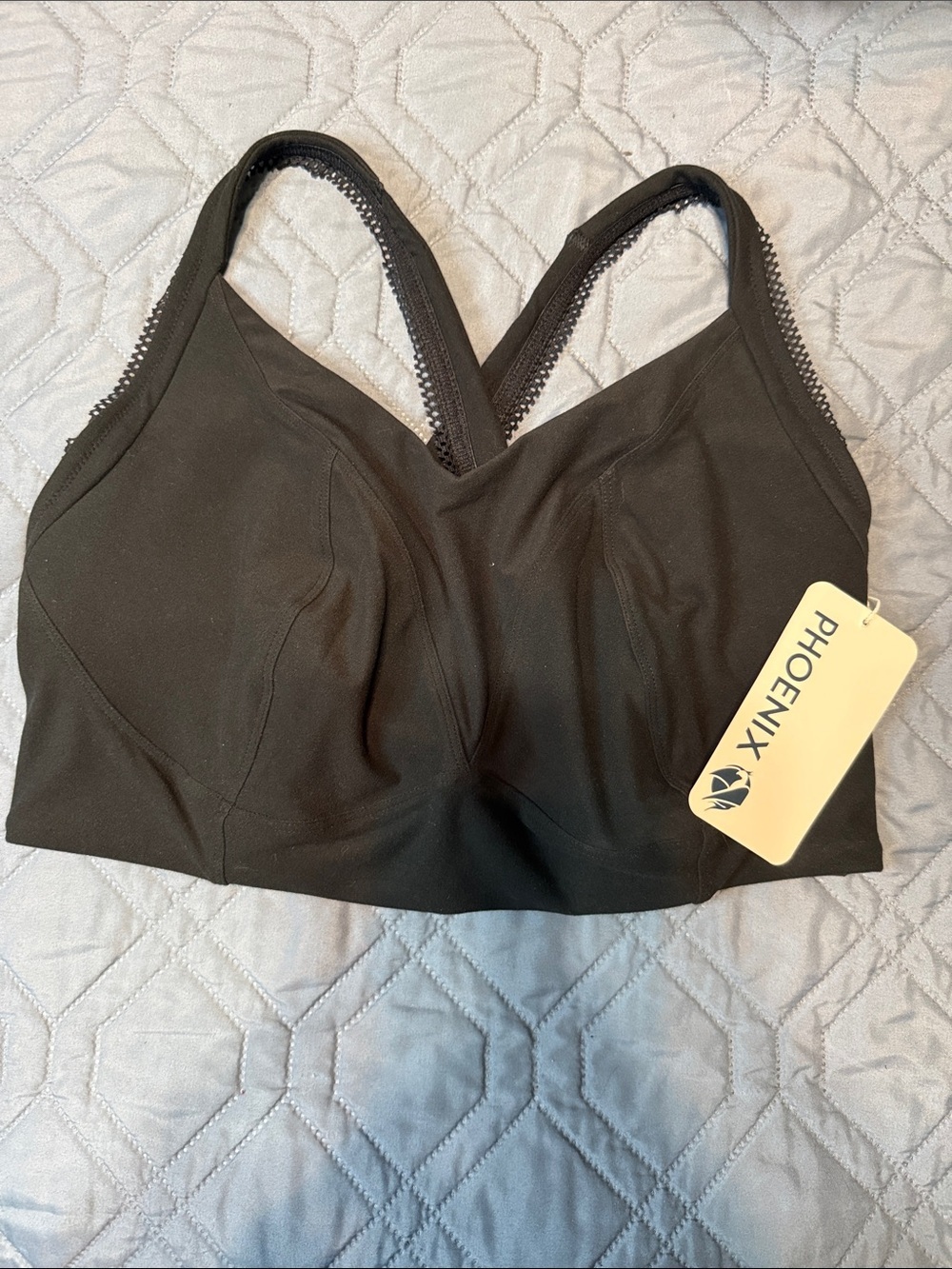 Phoenix  Black Seamless Support Sports Bralette